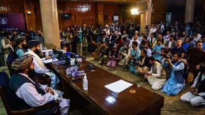 Afganistán conferencia de prensa talibán
