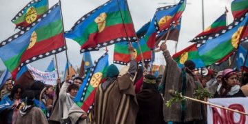 Mapuches protesta, Chile