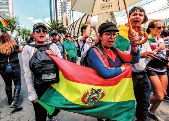 Movilización poselectoral 2019 Bolivia