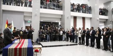 Luis arce posesiona ministros, MAS