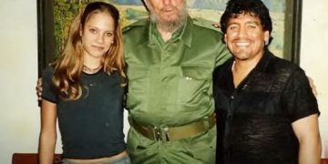 Maradona, Fidel Castro y Mavys Álvarez