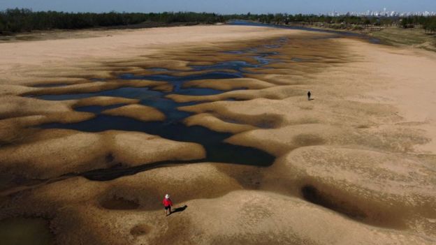 Río Paraná, cambio climático, sequía