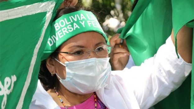 Protestas contra la violencia a mujeres Bolivia