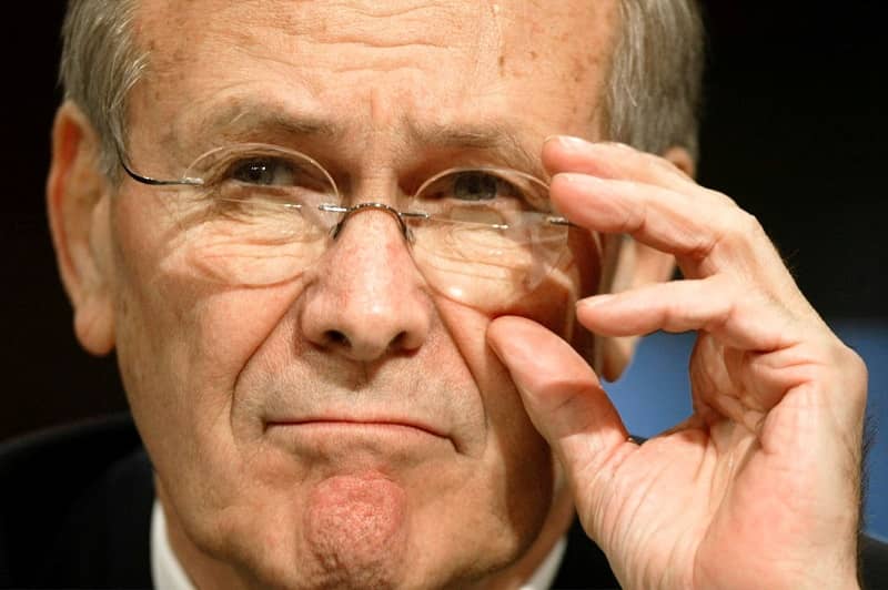 Donald Rumsfeld, EEUU