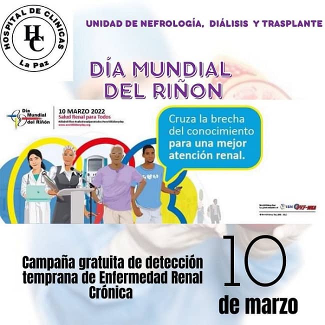 Campaña enfermedad renal, La Paz