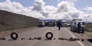 bloqueo de caminos Desaguadero