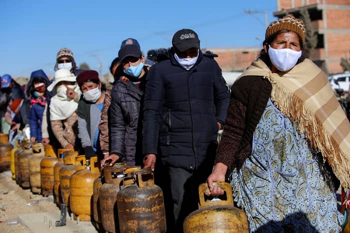 gas escasés Bolivia