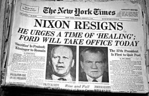 watergate, periodismo, Nixon renuncia