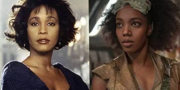 Whitney Houston y Naomi Ackie