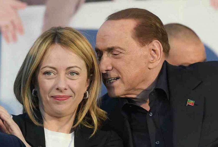 Berlusconi y Meloni, Italia