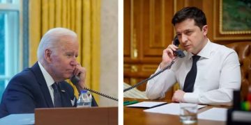 Biden y Zelenski, guerra en Ucrania, financiamiento