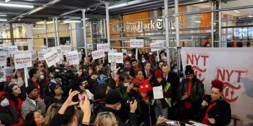 The new york times, periodistas en paro