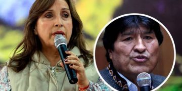 Dina Boluarte y Evo Morales