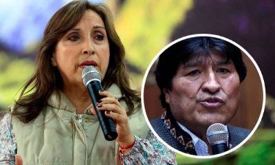 Dina Boluarte y Evo Morales