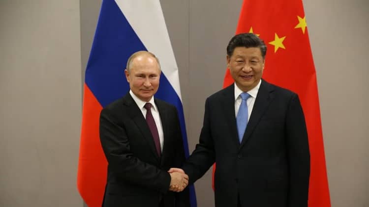 Putin e Ix Jimping. Rusia y China cooperación potencias