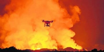 drones, incendios forestales