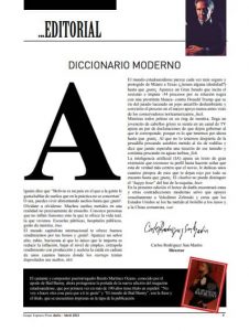 editorial, Revista datos 249