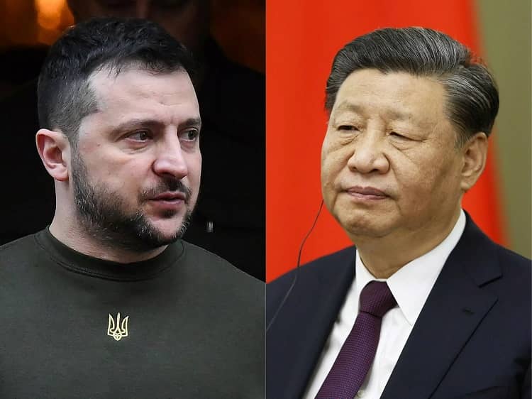 Zelenski Ucrania, Xi Jinping China