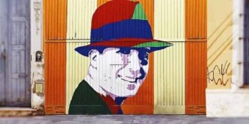 Carlos Gardel, mural, música, tango