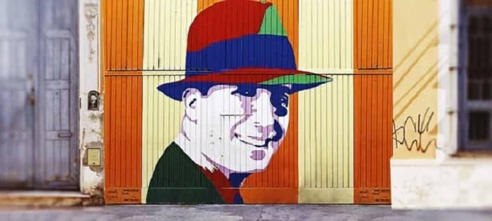 Carlos Gardel, mural, música, tango