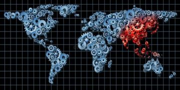mapa economías asiáticas emergentes, China, India