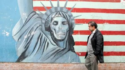 Medio oriente mural contra EEUU