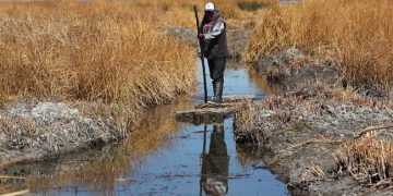 sequía, crisis hídrica lago titicaca