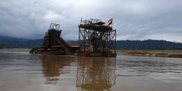 minería ilegal oro, dragas chinas rio Kaka La Paz