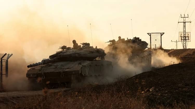 tanques israel a franja de gaza