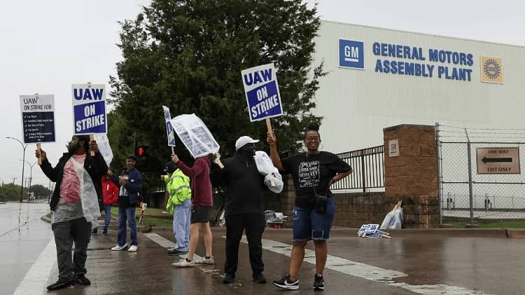 General Motors, huelga trabajadores