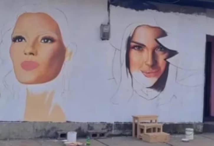 Sheynnis Palacio, mural inconcluso Nicaragua