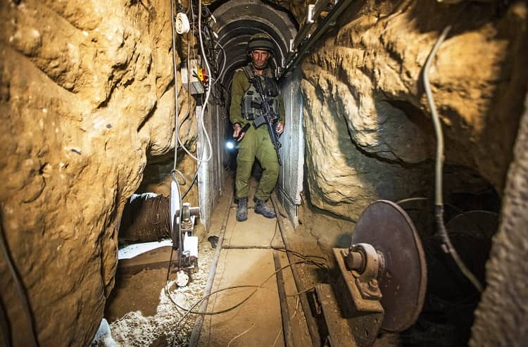 túneles franja de Gaza