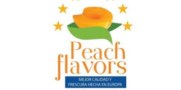 peach flavors, logo