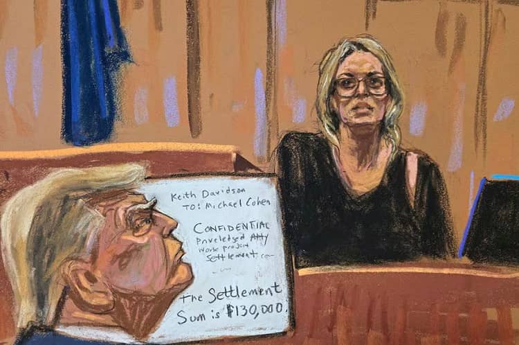 Trump y Storny Daniels, juicio EEUU