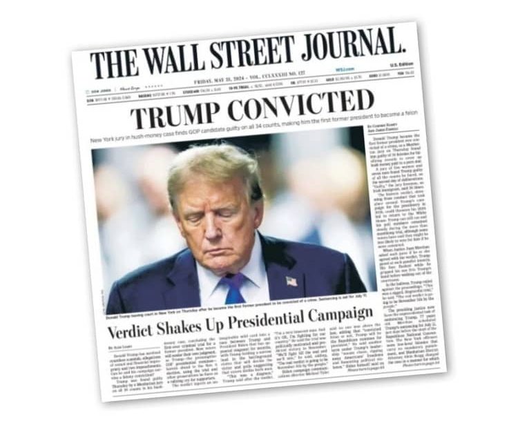 wall street journal donald trump, juicio EEUU