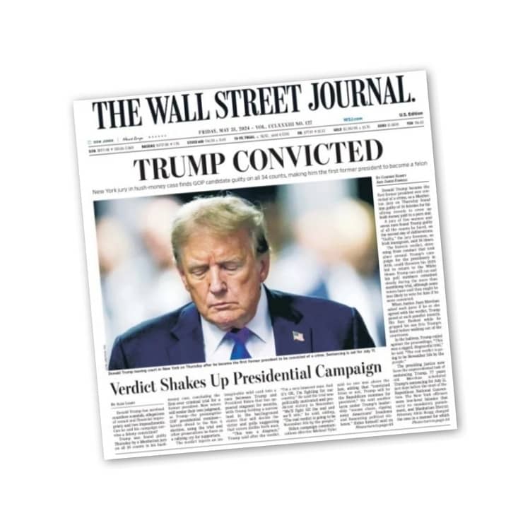 wall street journal donald trump, juicio EEUU