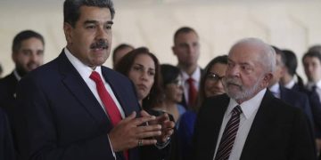 Maduro y Lula. foto gustavo Moreno AP