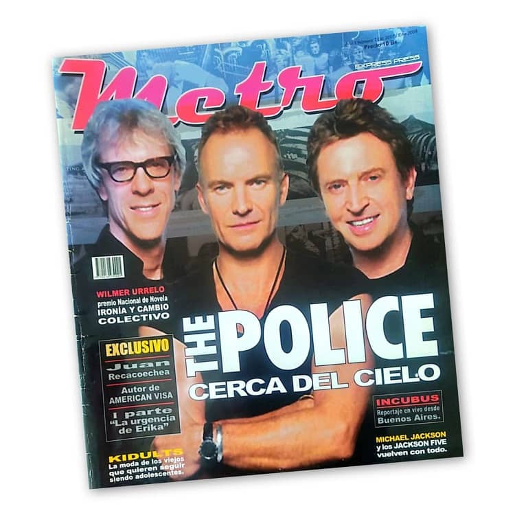 The police, tapa Metro, andy summers