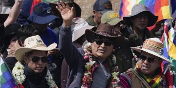 evo morales se marcha de su marcha 2024