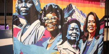 kamala harris mural