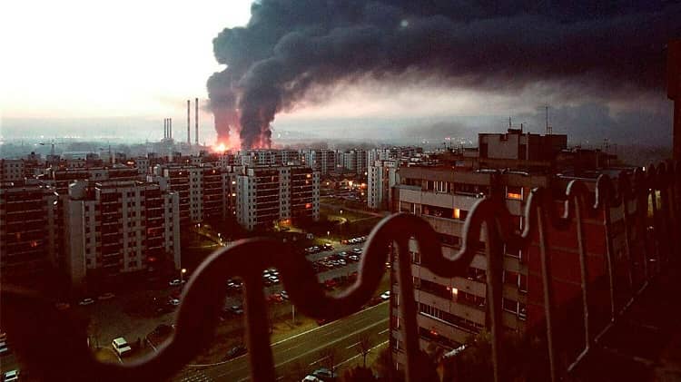 bombardeo otan sobre belgrado ex yugoslavia