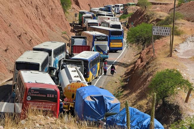 bloqueo caminos parotani Cbba, evo morales