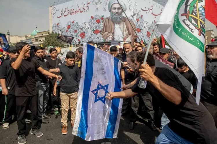 Irán protestas contra israel