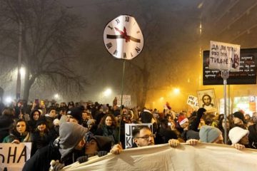 Serbia, protestas de estudiantes