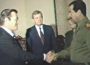 Donald Rumsfeld y saddam hussein 1983