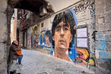 maradona, mural