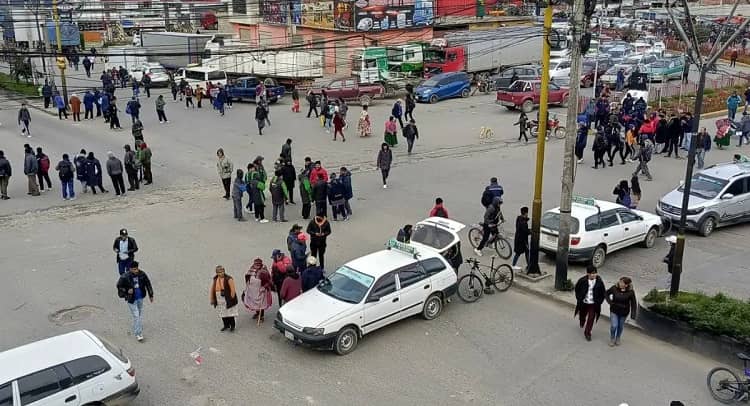 paro transporte público El Alto