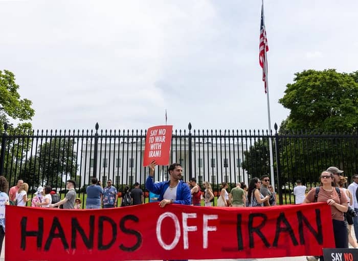 eeuu protestas contra ataques a Irán