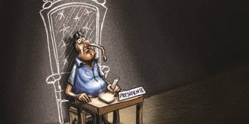 evo morales, caricatura abecor