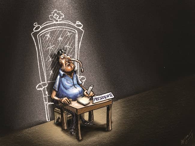 evo morales, caricatura abecor